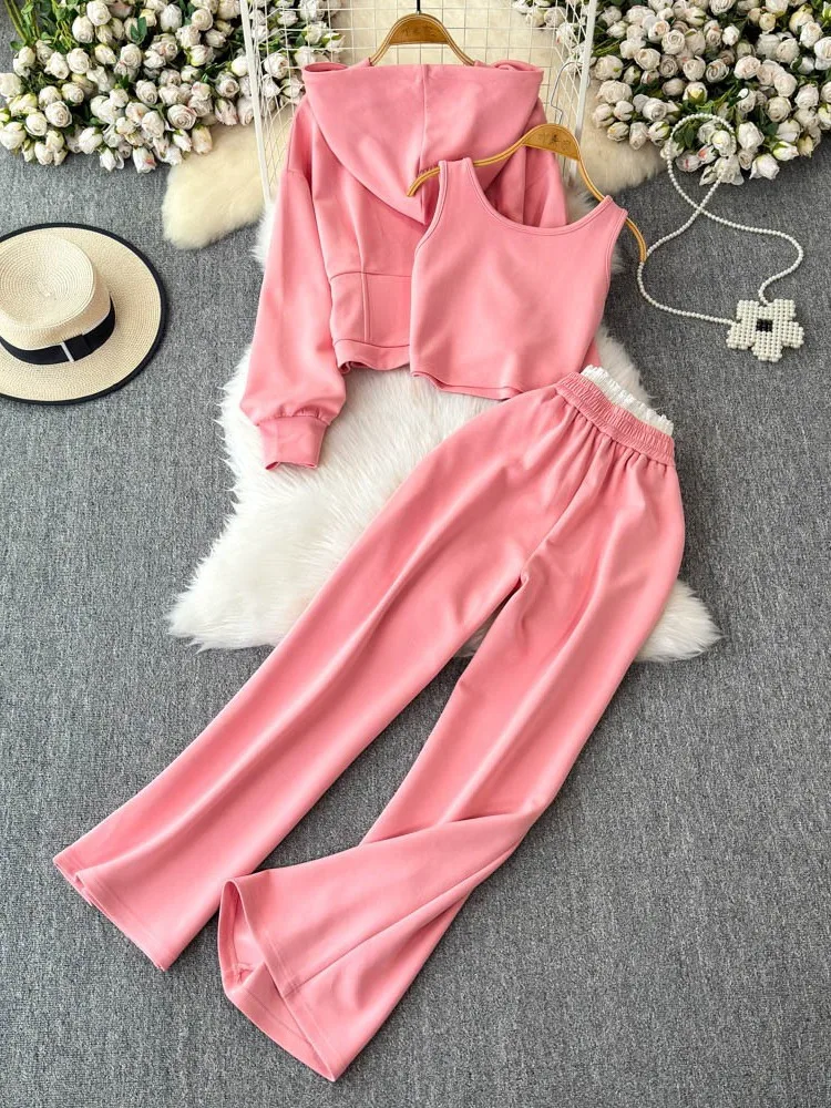Autumn Tracksuit Set Women's Casual High Waisted Diamond Nail T-Shirt Set Long Sleeved Zipper Hooded Pants
Autumn Tracksuit Set Women's Casual High Waisted Diamond Nail T-Shirt Set Long Sleeved Zipper Hooded Pants
