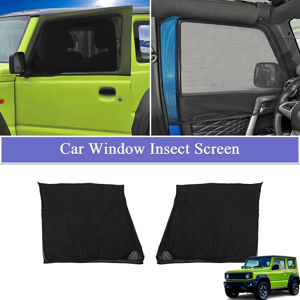 2Pcs Side Window Insect Screen Mesh Sun Shade Curtain For Suzuki Jimny JB64 JB74 2007-2026 Interior Protection Parts Accessories
2Pcs Side Window Insect Screen Mesh Sun Shade Curtain For Suzuki Jimny JB64 JB74 2007-2026 Interior Protection Parts Accessories
