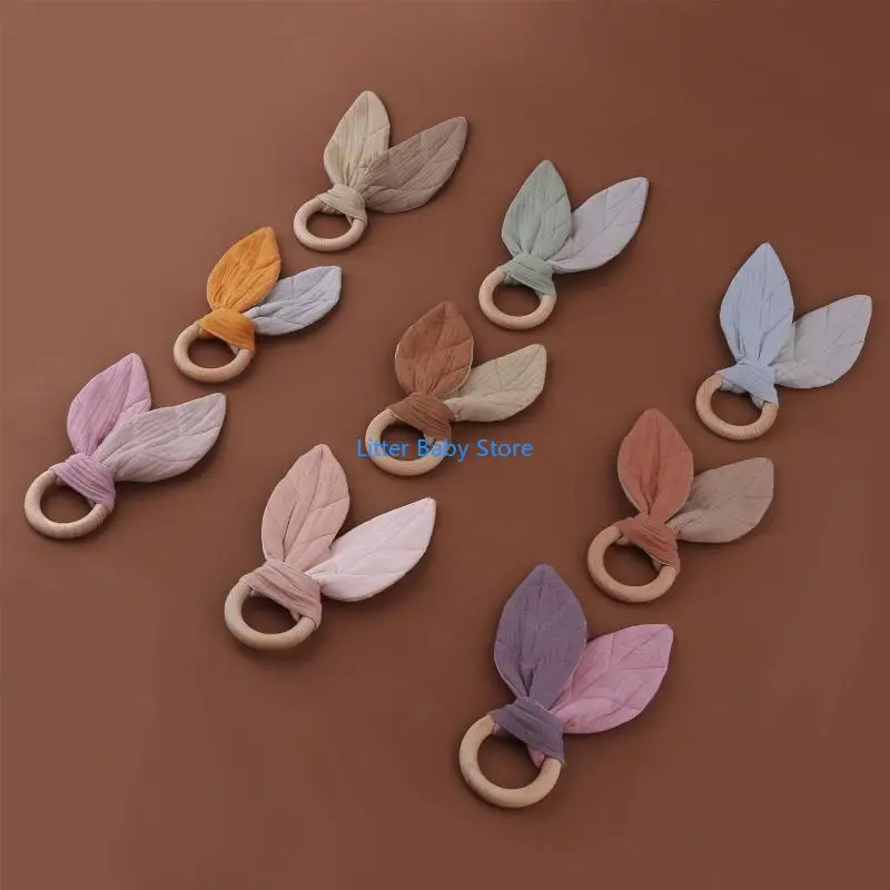 N80C Christmas Baby Bunny Ear Teething Ring Safety Wooden Teether for Children Kids
N80C Christmas Baby Bunny Ear Teething Ring Safety Wooden Teether for Children Kids