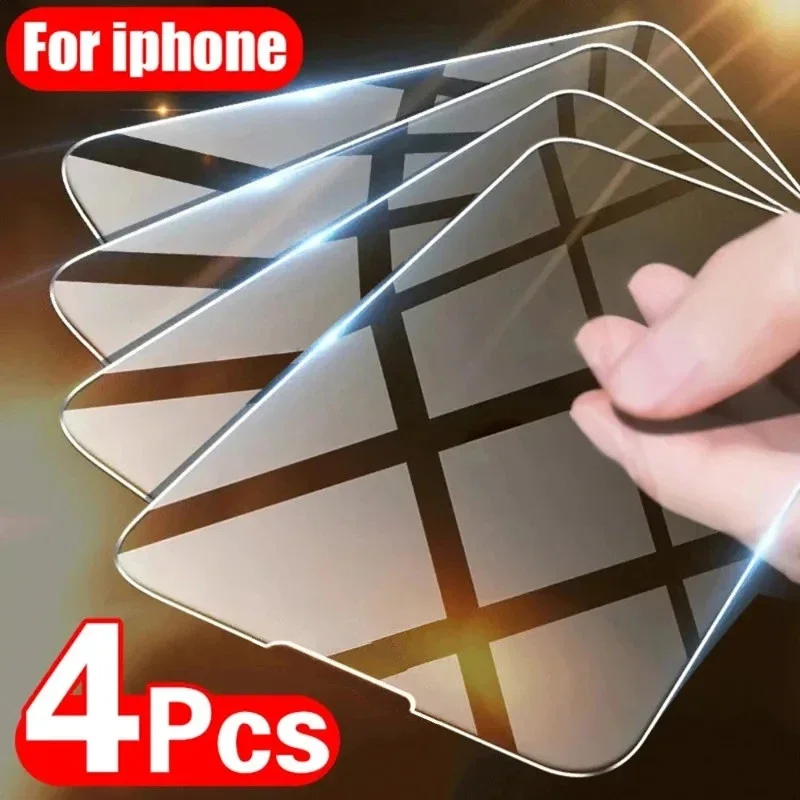 4Pcs Tempered Glass for iPhone 14 13 12 11 15 Pro Max Mini Screen Protector for iPhone XR X XS MAX 7 8 Plus SE Protective Glass
4Pcs Tempered Glass for iPhone 14 13 12 11 15 Pro Max Mini Screen Protector for iPhone XR X XS MAX 7 8 Plus SE Protective Glass