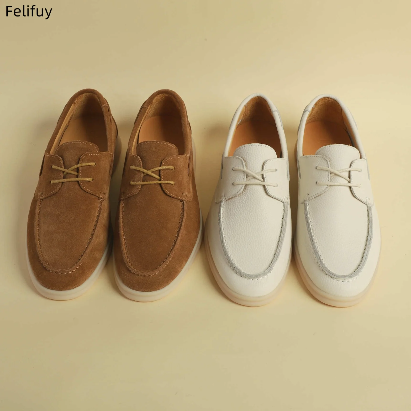 Genuine Leather Shoes for Men Spring and Autumn Sheepskin Soft Soled Loafer Shoes Lace Up Low-Top Casual Shoes British Style
Genuine Leather Shoes for Men Spring and Autumn Sheepskin Soft Soled Loafer Shoes Lace Up Low-Top Casual Shoes British Style