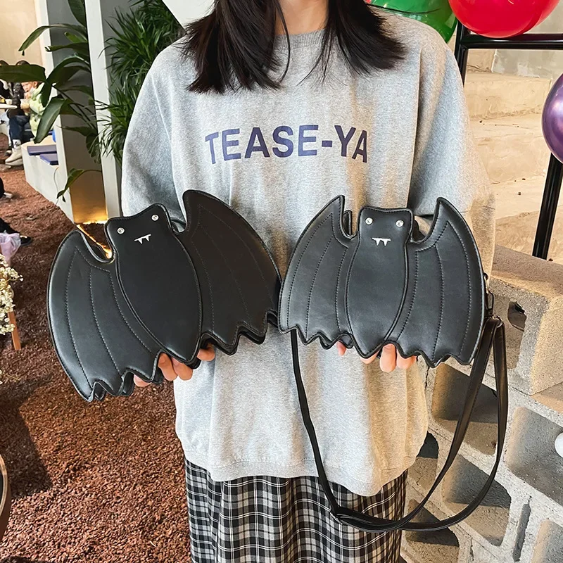 Funny Bat Shape Crossbody Bag, PU Leather Solid Color Shoulder Bag, Perfect Sling Bag For Daily Use crossbody bags
Funny Bat Shape Crossbody Bag, PU Leather Solid Color Shoulder Bag, Perfect Sling Bag For Daily Use crossbody bags