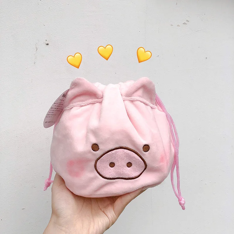 Cute Little Plush Pigskin Cosmetic Bag for Girl, Soft Sister Portable Washing Drawstring Storage Bag, Portable Bundle Pocket
Cute Little Plush Pigskin Cosmetic Bag for Girl, Soft Sister Portable Washing Drawstring Storage Bag, Portable Bundle Pocket