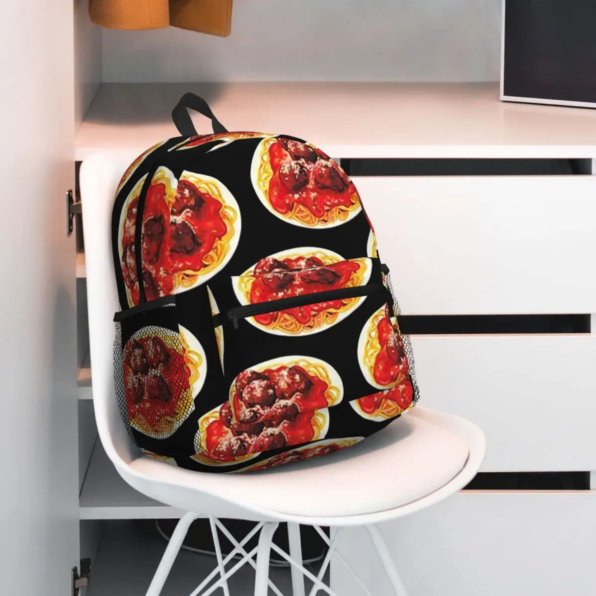Italian Pasta Spaghetti And Meatball Pattern Backpack Student BookBag Kids School Bag Laptop Shoulder Bags for Men Women
Italian Pasta Spaghetti And Meatball Pattern Backpack Student BookBag Kids School Bag Laptop Shoulder Bags for Men Women