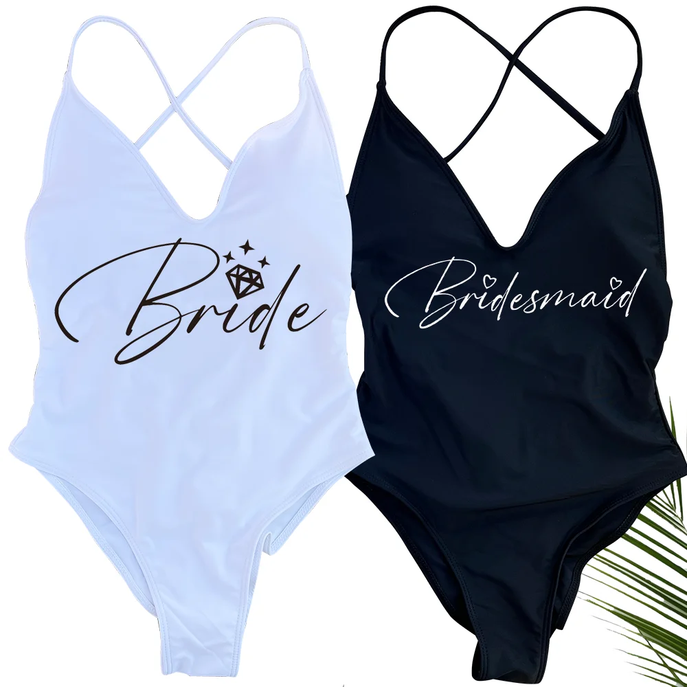 Bride Padded One Piece Swimsuit Women Bridesmaid Swimwear Bikini Summer Bathing Suit Beachwear Bachelorette Party Lady 2026
Bride Padded One Piece Swimsuit Women Bridesmaid Swimwear Bikini Summer Bathing Suit Beachwear Bachelorette Party Lady 2026