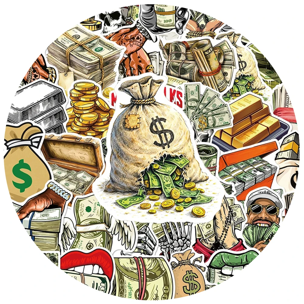 10/30/50pcs Cartoon Dollar Money Graffiti Stickers Cool Creative Sticker Decoration DIY Laptop Luggage Phone Bike Decals Packing
10/30/50pcs Cartoon Dollar Money Graffiti Stickers Cool Creative Sticker Decoration DIY Laptop Luggage Phone Bike Decals Packing