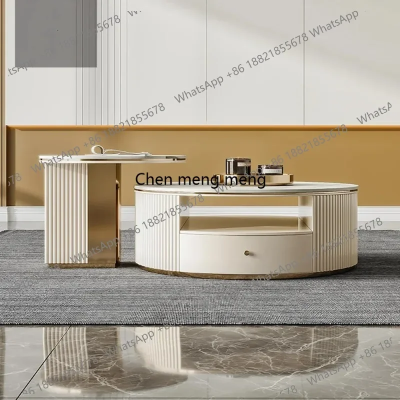 RR Modern Round Nesting Coffee Table With Storage White Sintered Stone Round Coffee Tables Set Of 2 For Living Room End Table
RR Modern Round Nesting Coffee Table With Storage White Sintered Stone Round Coffee Tables Set Of 2 For Living Room End Table