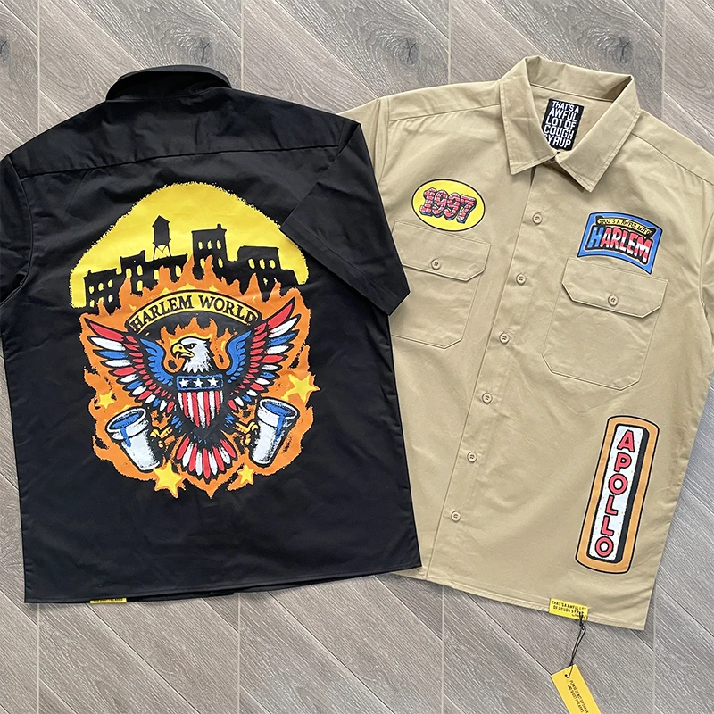 American Retro Street Sle ort Sve irt Youth Trend Cotton Pure Printed Wear Resistant Stand Fit M Casual irt
American Retro Street Sle ort Sve irt Youth Trend Cotton Pure Printed Wear Resistant Stand Fit M Casual irt