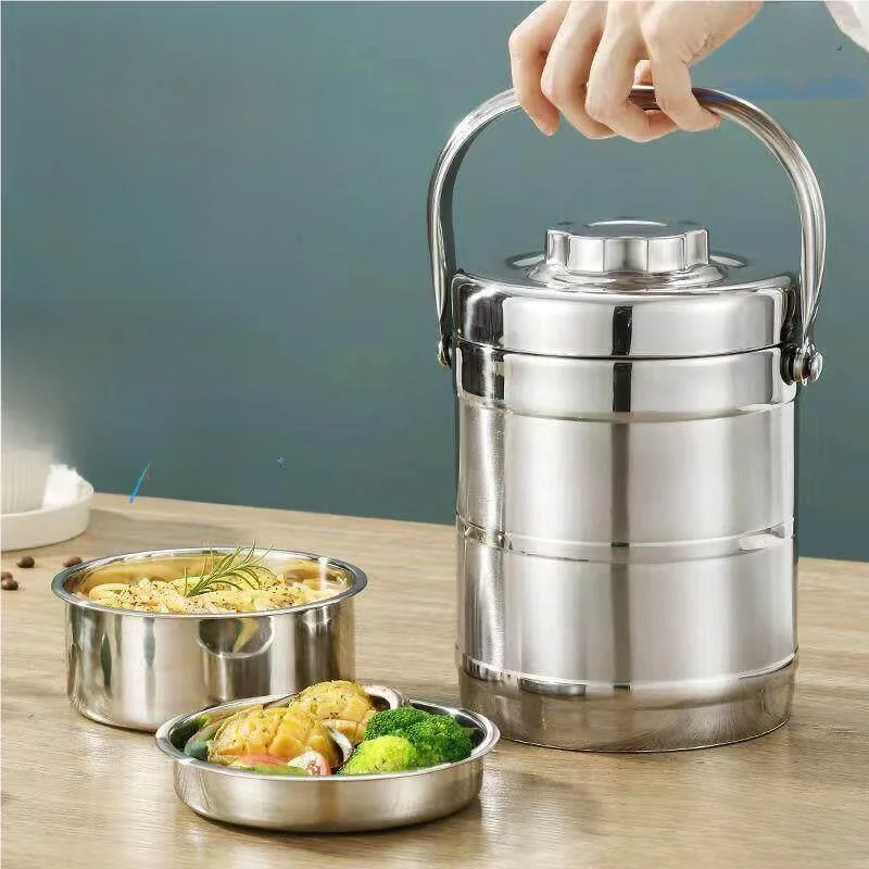 Portable Double Layer Stainless Steel Insulated Lunch Box Large Capacity Multi Layer Food Container Nordic Style Easy to Clean
Portable Double Layer Stainless Steel Insulated Lunch Box Large Capacity Multi Layer Food Container Nordic Style Easy to Clean