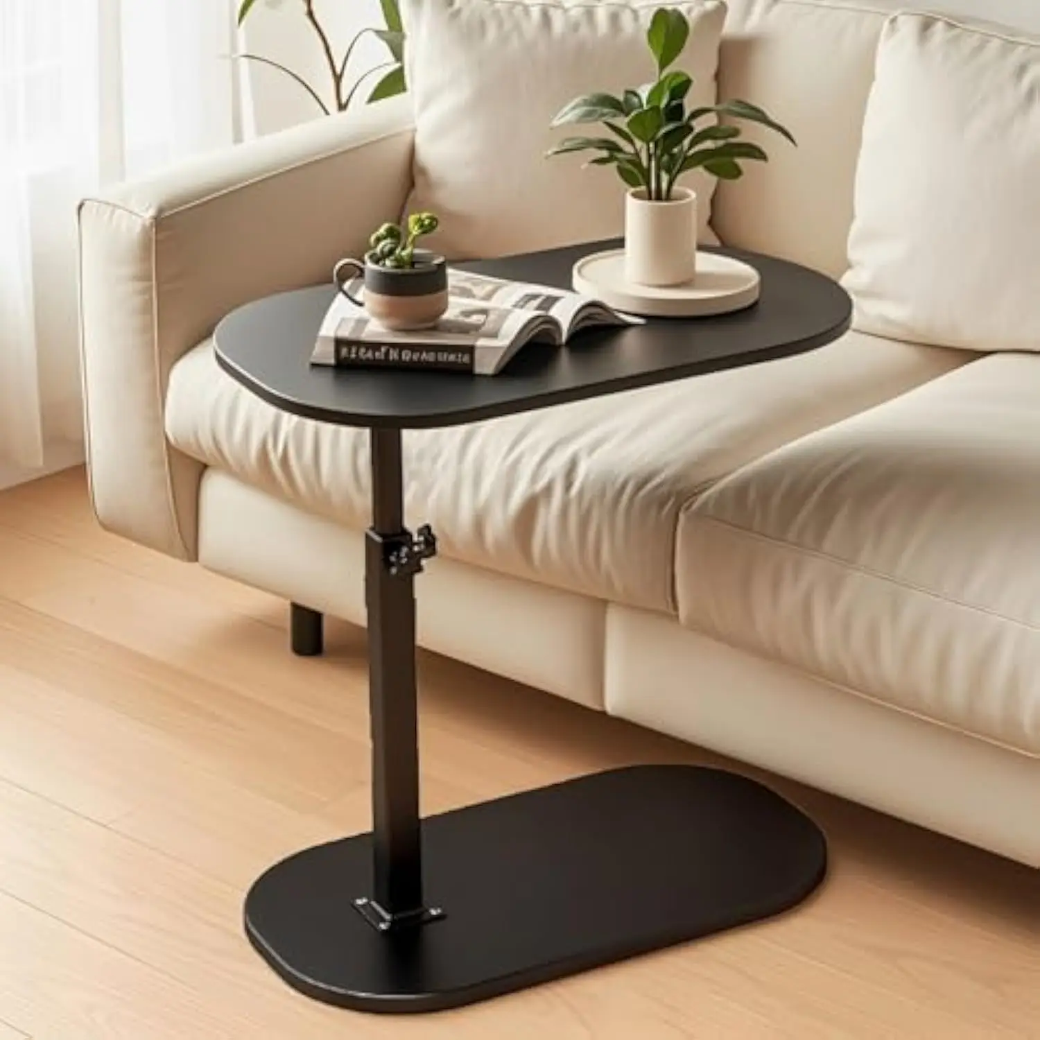 C Shaped End Table for Couch, C Shaped Table with Adjustable Height 360° Swivel C Shaped Side Table Bedside Table Couch Side T
C Shaped End Table for Couch, C Shaped Table with Adjustable Height 360° Swivel C Shaped Side Table Bedside Table Couch Side T