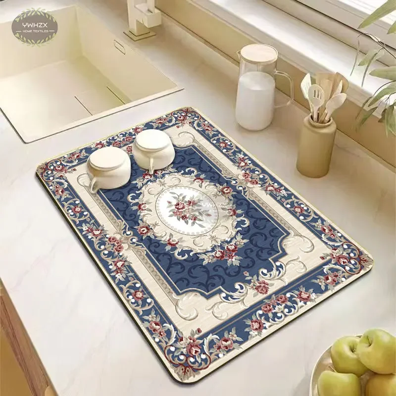 Vintage Flowers pattern Drain Pad Rubber Diatomaceous Art Aesthetics Pattens Comfortable Soft Kitchen Decoration Accessories
Vintage Flowers pattern Drain Pad Rubber Diatomaceous Art Aesthetics Pattens Comfortable Soft Kitchen Decoration Accessories