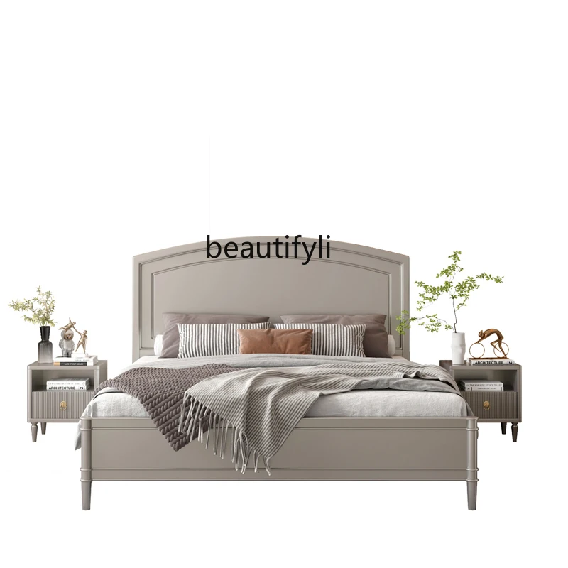 American Light Luxury Full Solid Wood Bed 1.8 M Double Bed Bedroom Modern Simple Princess Storage
American Light Luxury Full Solid Wood Bed 1.8 M Double Bed Bedroom Modern Simple Princess Storage
