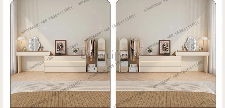 LX corner dresser storage cabinet integrated small apartment semi-surrounded bedside makeup table
LX corner dresser storage cabinet integrated small apartment semi-surrounded bedside makeup table