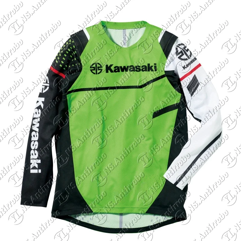 Kawasaki, летняя новая быстросохнущая дышащая модная одежда для взрослых и детей для горной езды по бездорожью с длинными рукавами 
Kawasaki, летняя новая быстросохнущая дышащая модная одежда для взрослых и детей для горной езды по бездорожью с длинными рукавами