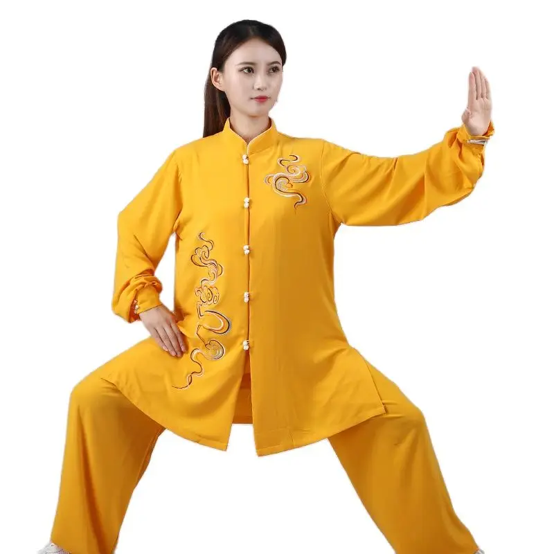 Chinese Kung Fu Tai Chi Sets for Women Men Stage Performance Wear Silk Linen Breathable Embroidered Top Pants Suit
Chinese Kung Fu Tai Chi Sets for Women Men Stage Performance Wear Silk Linen Breathable Embroidered Top Pants Suit