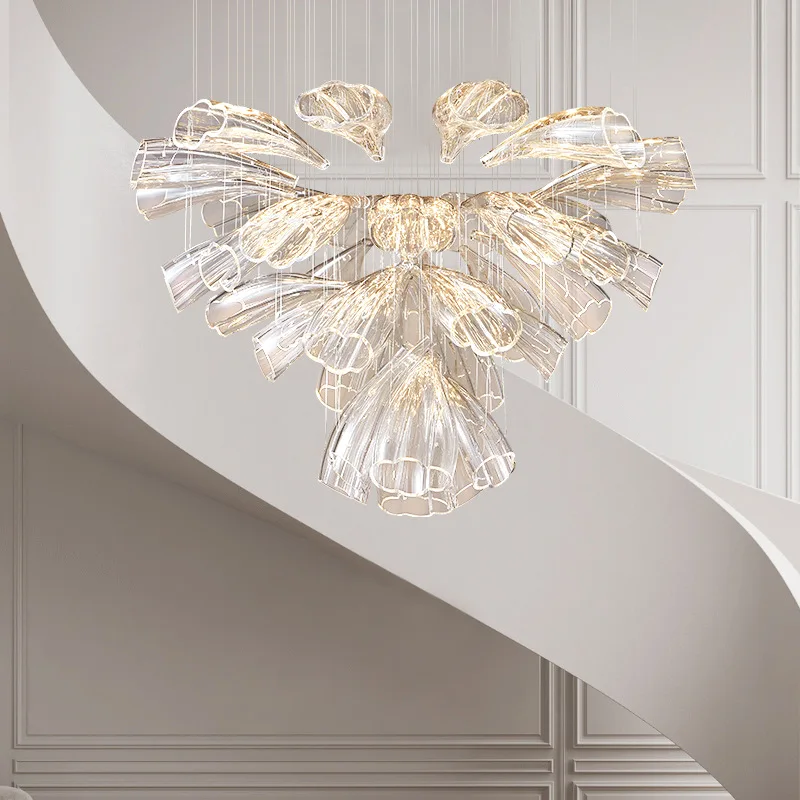 Creative Art Luxury Pendant Glass Chandelier Loft Duplex High LED COB Dimming Lighting Living Room Indoor Ceiling lamp Fixture
Creative Art Luxury Pendant Glass Chandelier Loft Duplex High LED COB Dimming Lighting Living Room Indoor Ceiling lamp Fixture