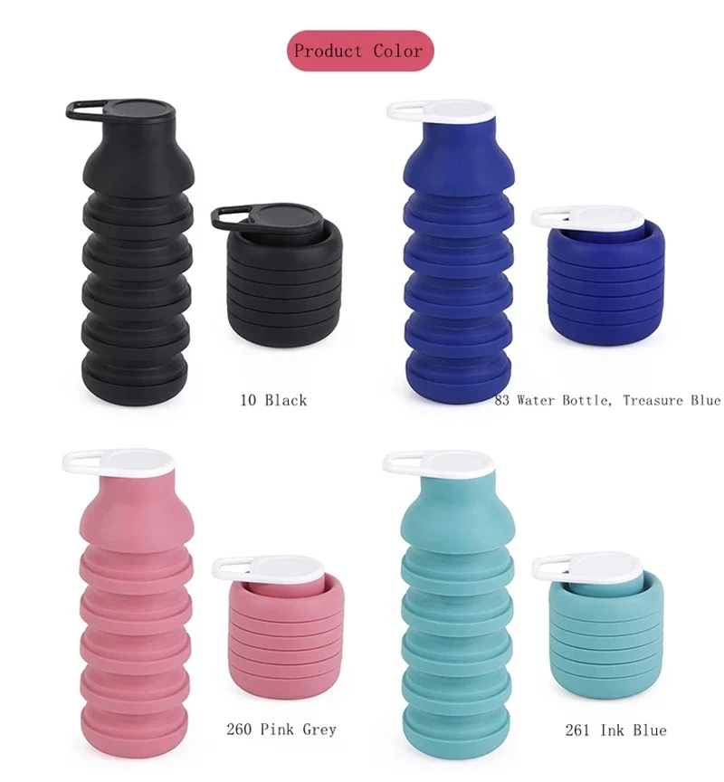 Портативная силиконовая бутылка для воды, выдвижная складная бутылка для кофе, чашки для путешествий, кемпинга, спорта, бутылки для воды 
Портативная силиконовая бутылка для воды, выдвижная складная бутылка для кофе, чашки для путешествий, кемпинга, спорта, бутылки для воды