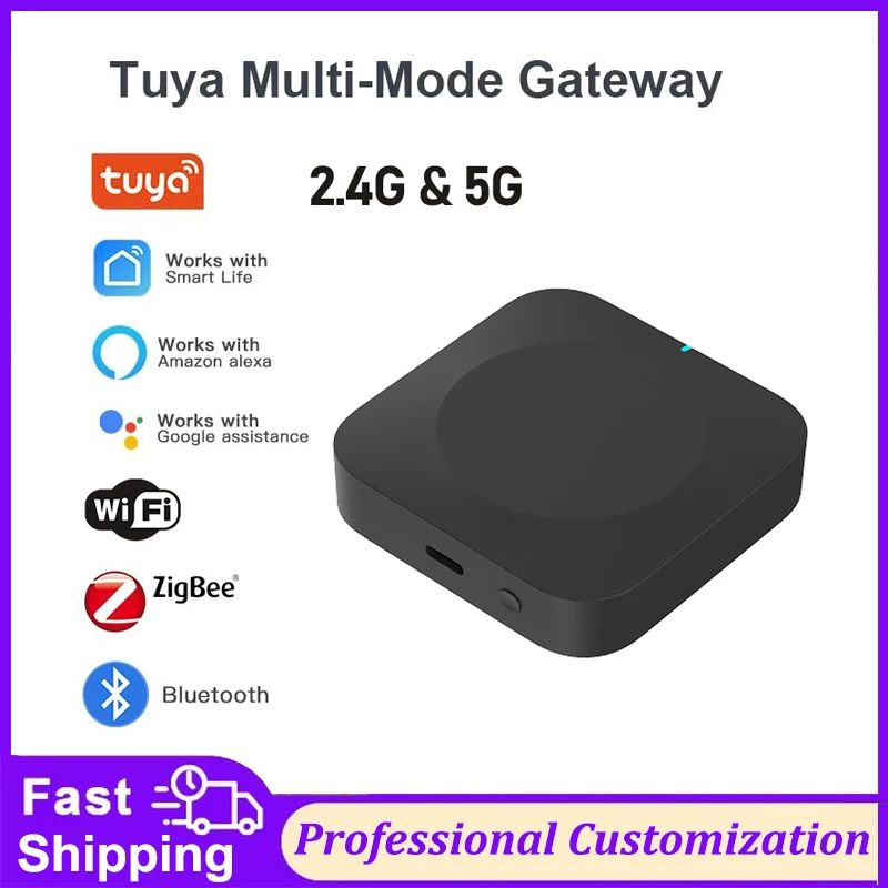 2.4G 5G Tuya Dual Band Multi Mode ZigBee Bluetooth Gateway Hub Wireless Smart Home Appliance Remote Controller Alexa Google Home
2.4G 5G Tuya Dual Band Multi Mode ZigBee Bluetooth Gateway Hub Wireless Smart Home Appliance Remote Controller Alexa Google Home