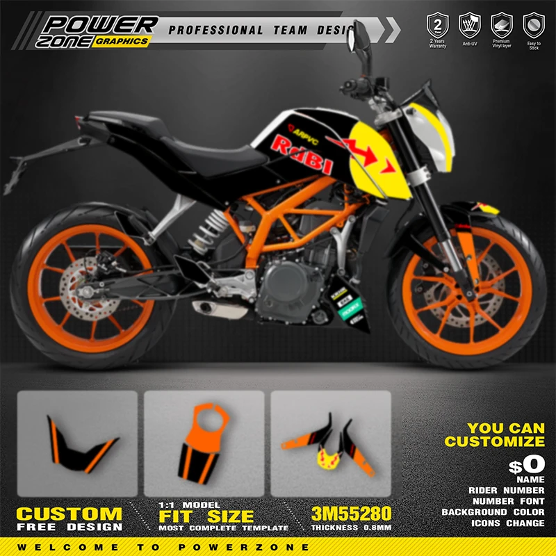 PowerZone for Custom Team Graphics Backgrounds Decals Stickers Kit For KTM 2011-2016 DUKE 125 200 390 Motorcycle SUPERMOTO 006
PowerZone for Custom Team Graphics Backgrounds Decals Stickers Kit For KTM 2011-2016 DUKE 125 200 390 Motorcycle SUPERMOTO 006