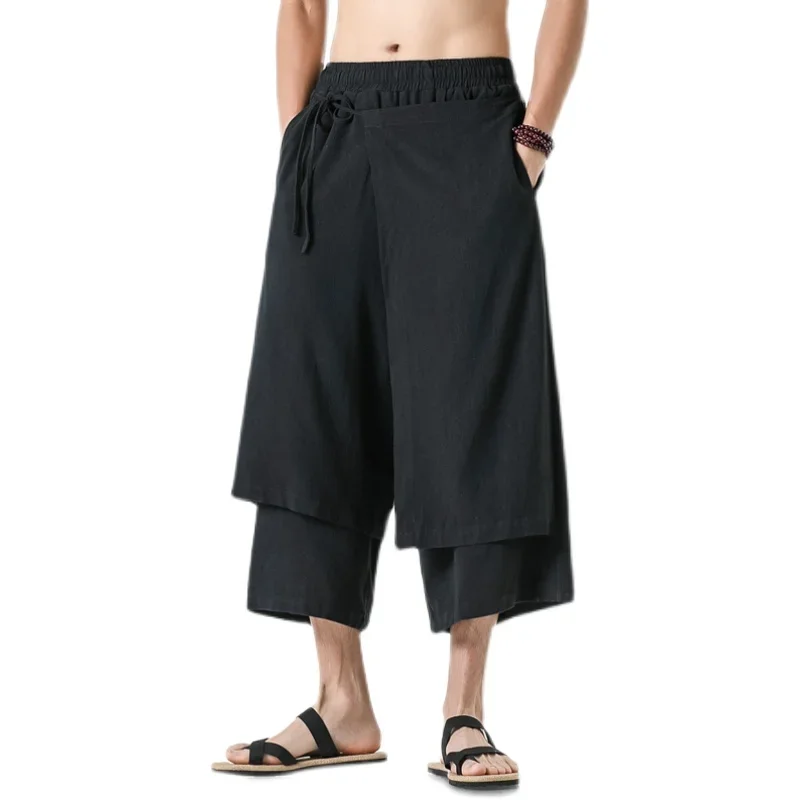 Mens Irregular Cotton Linen Harem Pants Male Solid Vintage Skirts Trousers M-5XL Men Casual Withe Wide Leg Pants
Mens Irregular Cotton Linen Harem Pants Male Solid Vintage Skirts Trousers M-5XL Men Casual Withe Wide Leg Pants