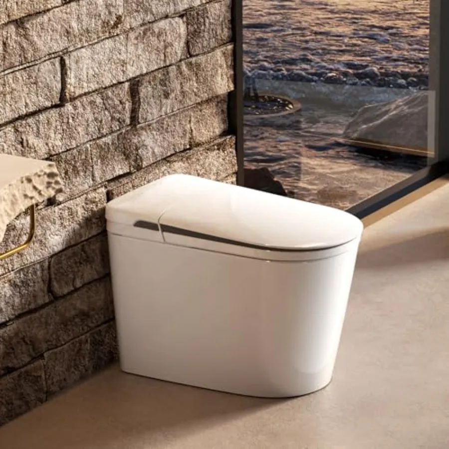 Smart toilet for home use, ceramic, matte black, auto open/close + ADA height + heated seat + built-in tank
Smart toilet for home use, ceramic, matte black, auto open/close + ADA height + heated seat + built-in tank