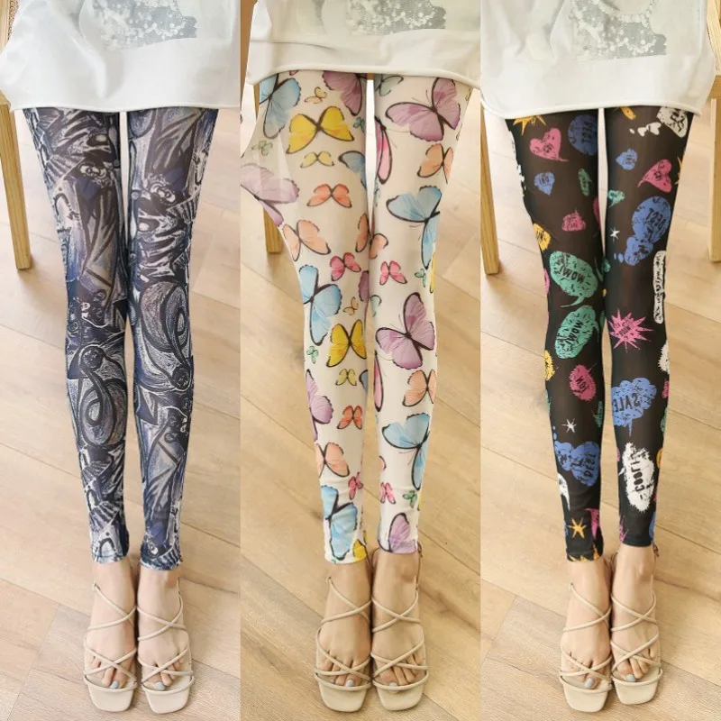 Summer Mesh Leggings, Sexy Breathable Sunscreen Women's Trousers, Slim Fit Slimming High Elasticity Ultra-thin Printed Trousers
Summer Mesh Leggings, Sexy Breathable Sunscreen Women's Trousers, Slim Fit Slimming High Elasticity Ultra-thin Printed Trousers