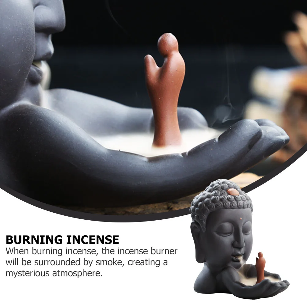 1Pcs Incense Burner Buddha Shape Censer Backflow Zen Decorative Decor Tea Ceremony Ornament Red Porcelain Exquisite
1Pcs Incense Burner Buddha Shape Censer Backflow Zen Decorative Decor Tea Ceremony Ornament Red Porcelain Exquisite