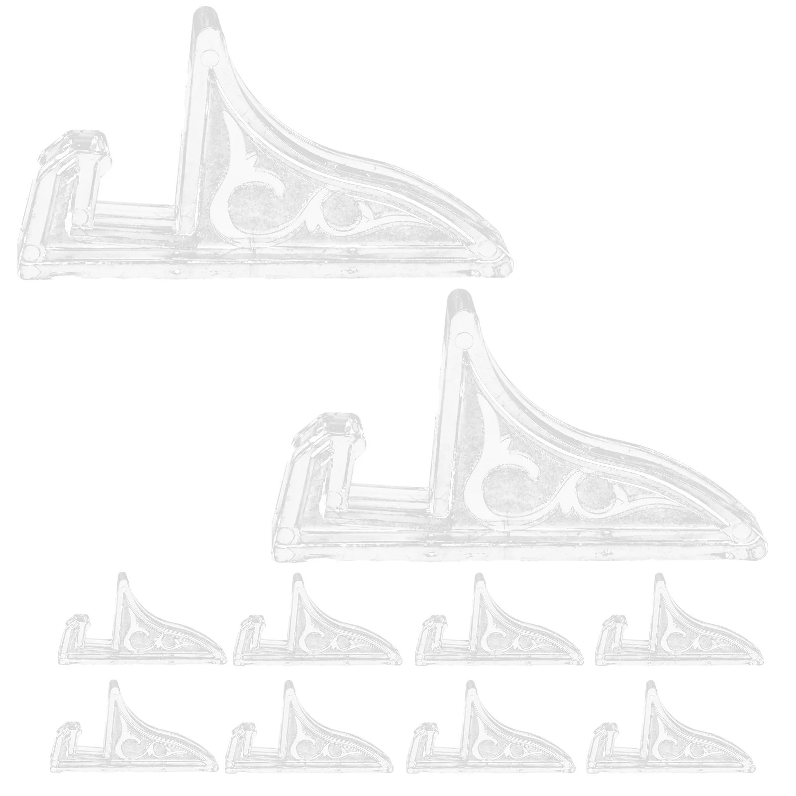 10 Pcs Easels Frame Holder Stand Mini Picture Shelves Display Base Plastic Certificate
10 Pcs Easels Frame Holder Stand Mini Picture Shelves Display Base Plastic Certificate