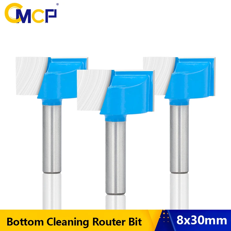 CMCP 8x30mm Cleaning Bottom Router Bits Carbide Cutters for Woodworking Surface Planing Wood Router Milling Cutter
CMCP 8x30mm Cleaning Bottom Router Bits Carbide Cutters for Woodworking Surface Planing Wood Router Milling Cutter