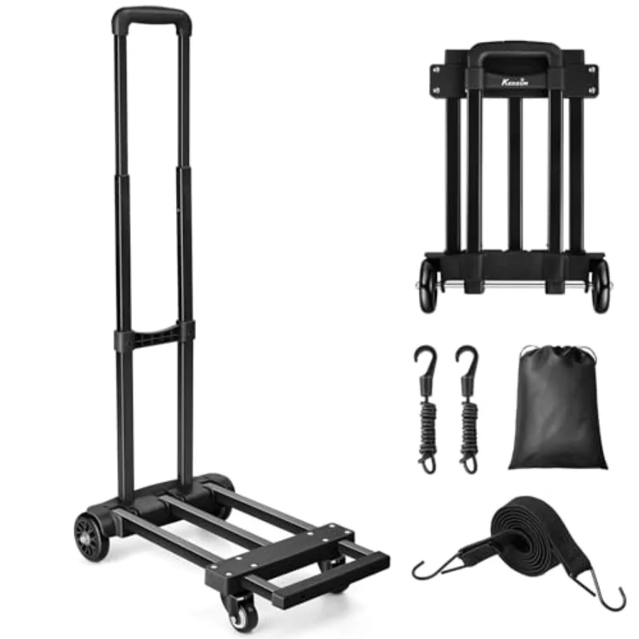 Folding Luggage Cart for Travel and Airport 290lbs Foldable Hand Truck with Expandable Baseplate Lightweight Portable Dolly 4 W
Folding Luggage Cart for Travel and Airport 290lbs Foldable Hand Truck with Expandable Baseplate Lightweight Portable Dolly 4 W