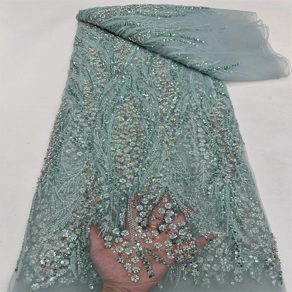 African Sequins Fabric 2024 High Quality French Embroidery Handmade Beads Tulle Mesh Lace Fabric For Bridal Party Dress rf
African Sequins Fabric 2024 High Quality French Embroidery Handmade Beads Tulle Mesh Lace Fabric For Bridal Party Dress rf