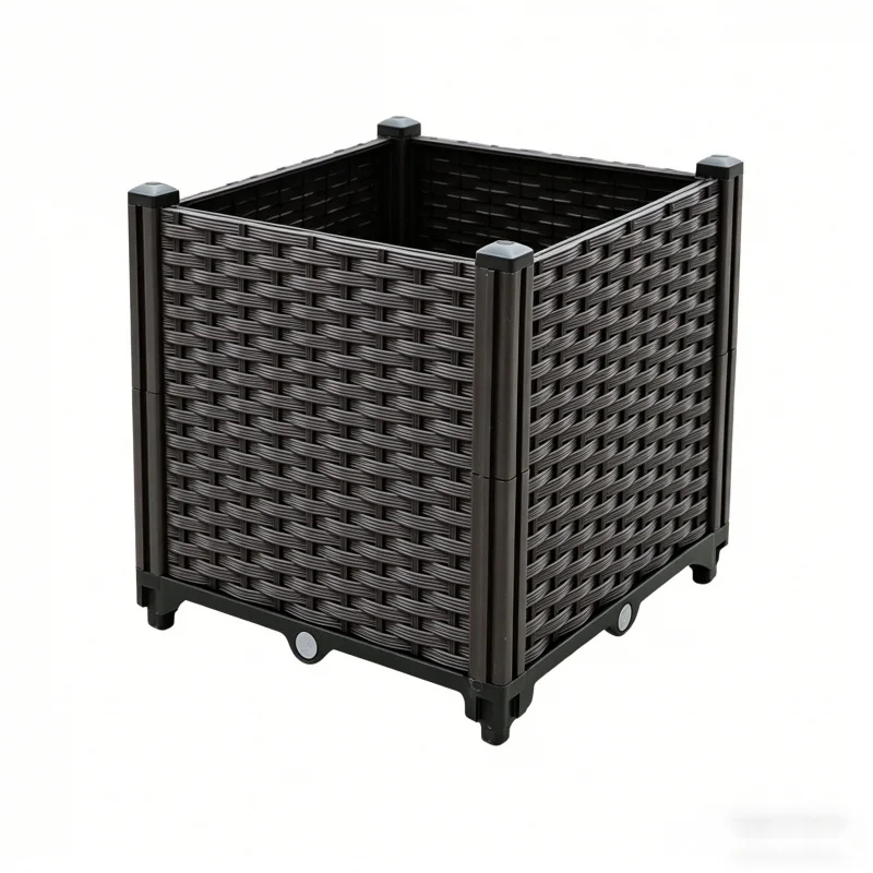 Plastic Large Deepened 1 Tier Planter Box 40x40x37cm Vegetable Herb Growing Pot Outdoor Garden Balcony Planting Container Wholes
Plastic Large Deepened 1 Tier Planter Box 40x40x37cm Vegetable Herb Growing Pot Outdoor Garden Balcony Planting Container Wholes