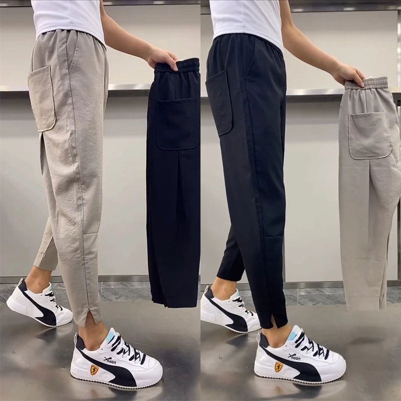 Casual Men's Split Pants Spring Autumn Haome New Nine Points Forked ular Slim Fit Harlan Pants Breathable Youthful Sle
Casual Men's Split Pants Spring Autumn Haome New Nine Points Forked ular Slim Fit Harlan Pants Breathable Youthful Sle