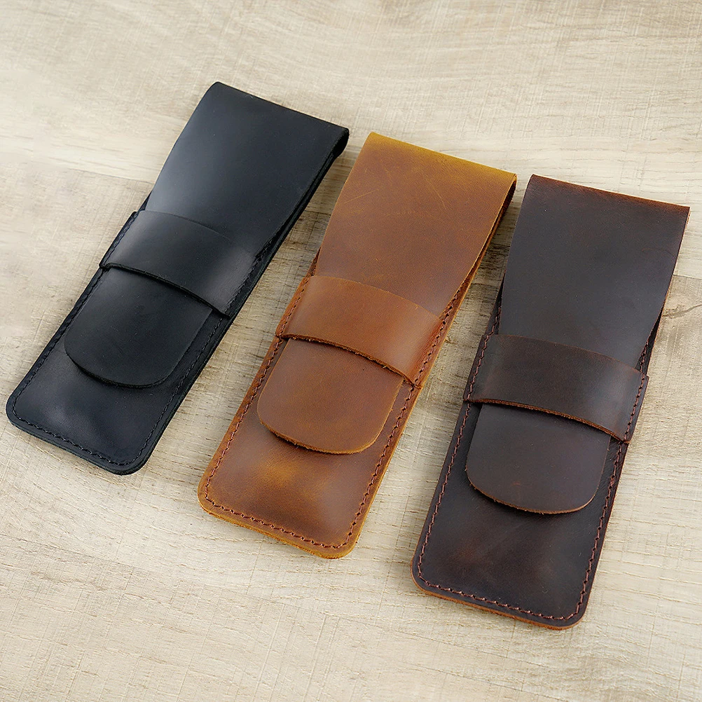 Pen Case Vintage Style Top Layer Cowhide Simple Stationery Holder Portable Pencil Bag Student School Supplies Retro
Pen Case Vintage Style Top Layer Cowhide Simple Stationery Holder Portable Pencil Bag Student School Supplies Retro