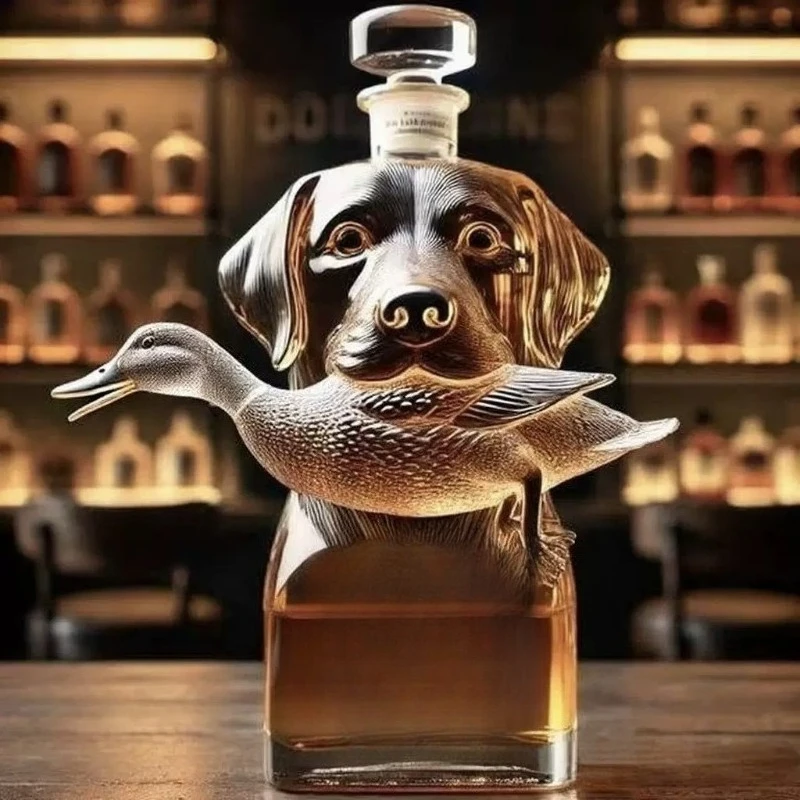 Hunting Dog Shape Glass Whiskey Decanter Funny Liquor Bottle With Stopper Creative Home Bar Gift For Men Glass Wine Bottle Decor
Hunting Dog Shape Glass Whiskey Decanter Funny Liquor Bottle With Stopper Creative Home Bar Gift For Men Glass Wine Bottle Decor