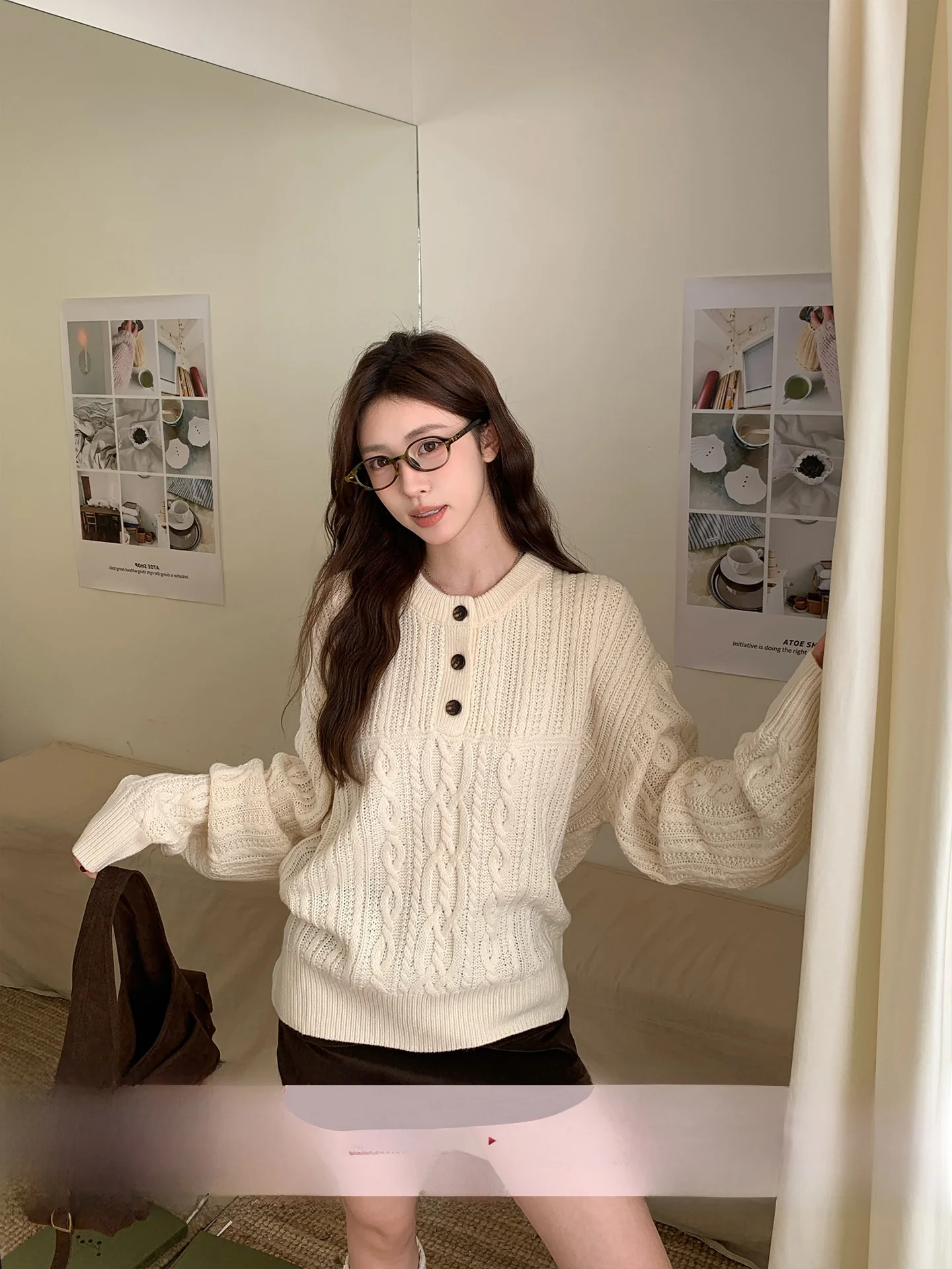 Morning Bloom Lazy Style Women's Knitted Long Sleeve Sweater Spring Autumn New Model Overhead Knitwear Inner Wear Top
Morning Bloom Lazy Style Women's Knitted Long Sleeve Sweater Spring Autumn New Model Overhead Knitwear Inner Wear Top