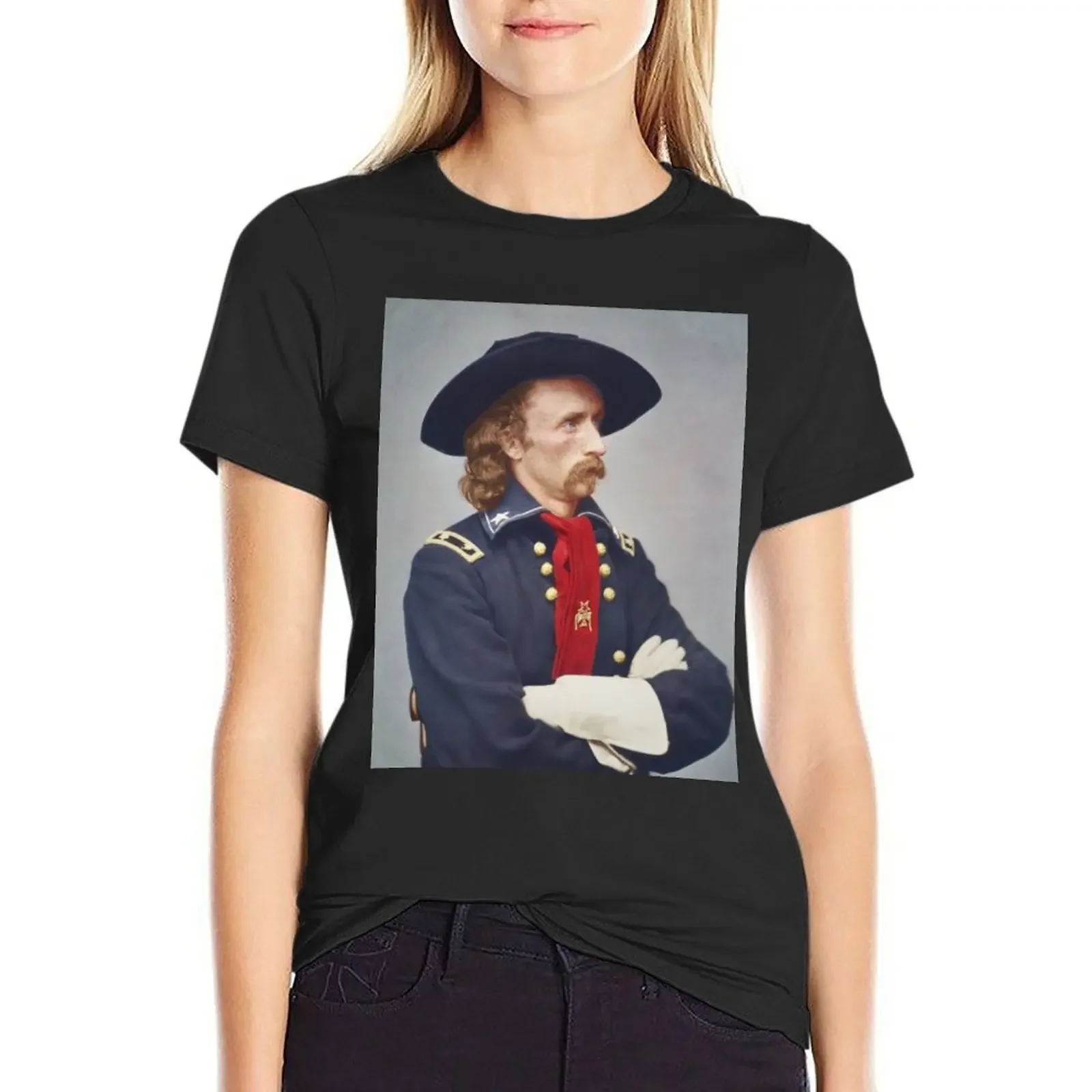 General Custer T-Shirt Short sleeve tee hippie clothes customs design your own kawaii clothes t-shirts for Women pack
General Custer T-Shirt Short sleeve tee hippie clothes customs design your own kawaii clothes t-shirts for Women pack