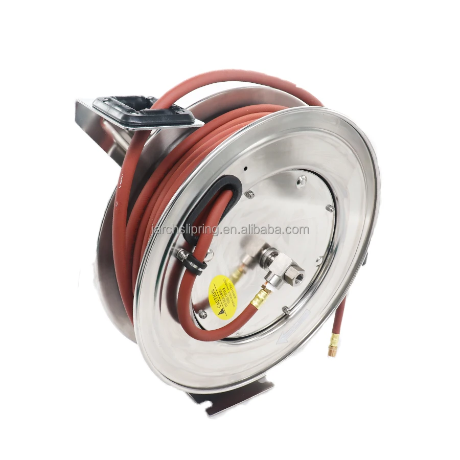 304 Stainless Steel Spring Retractable Hose Reel Water Air Extension Cable Reels With 5 Million Life Time Rotary Joint
304 Stainless Steel Spring Retractable Hose Reel Water Air Extension Cable Reels With 5 Million Life Time Rotary Joint