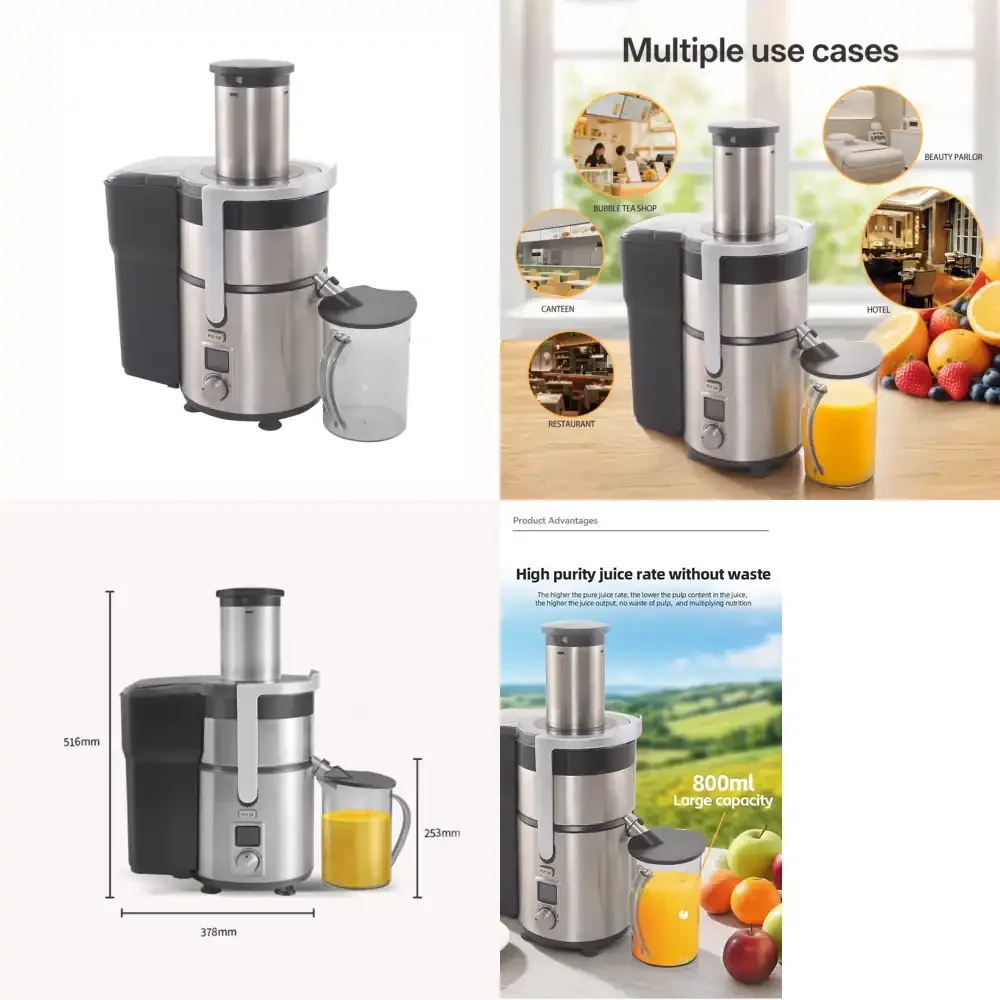 High Quality Fruit Vegetable Orange Cane mango Carrot Low Noise Juicer Machine for Commercial and
High Quality Fruit Vegetable Orange Cane mango Carrot Low Noise Juicer Machine for Commercial and