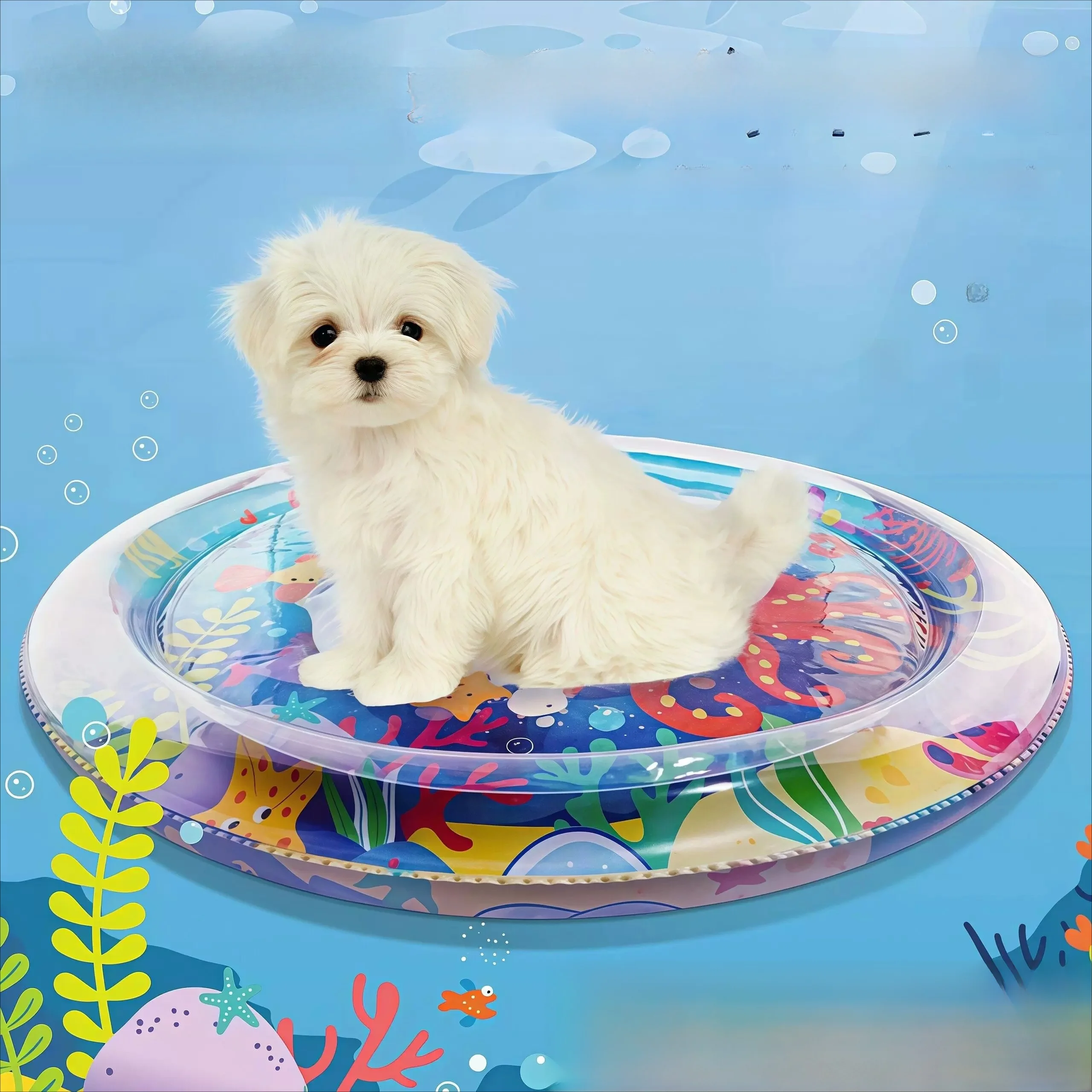 Inflatable Pet Cooling Pad Dog Summer Water Bed Fillable Cooling Mat Mat Cooling Toy PVC Non-Slip Bottom Ice Silk Surface
Inflatable Pet Cooling Pad Dog Summer Water Bed Fillable Cooling Mat Mat Cooling Toy PVC Non-Slip Bottom Ice Silk Surface