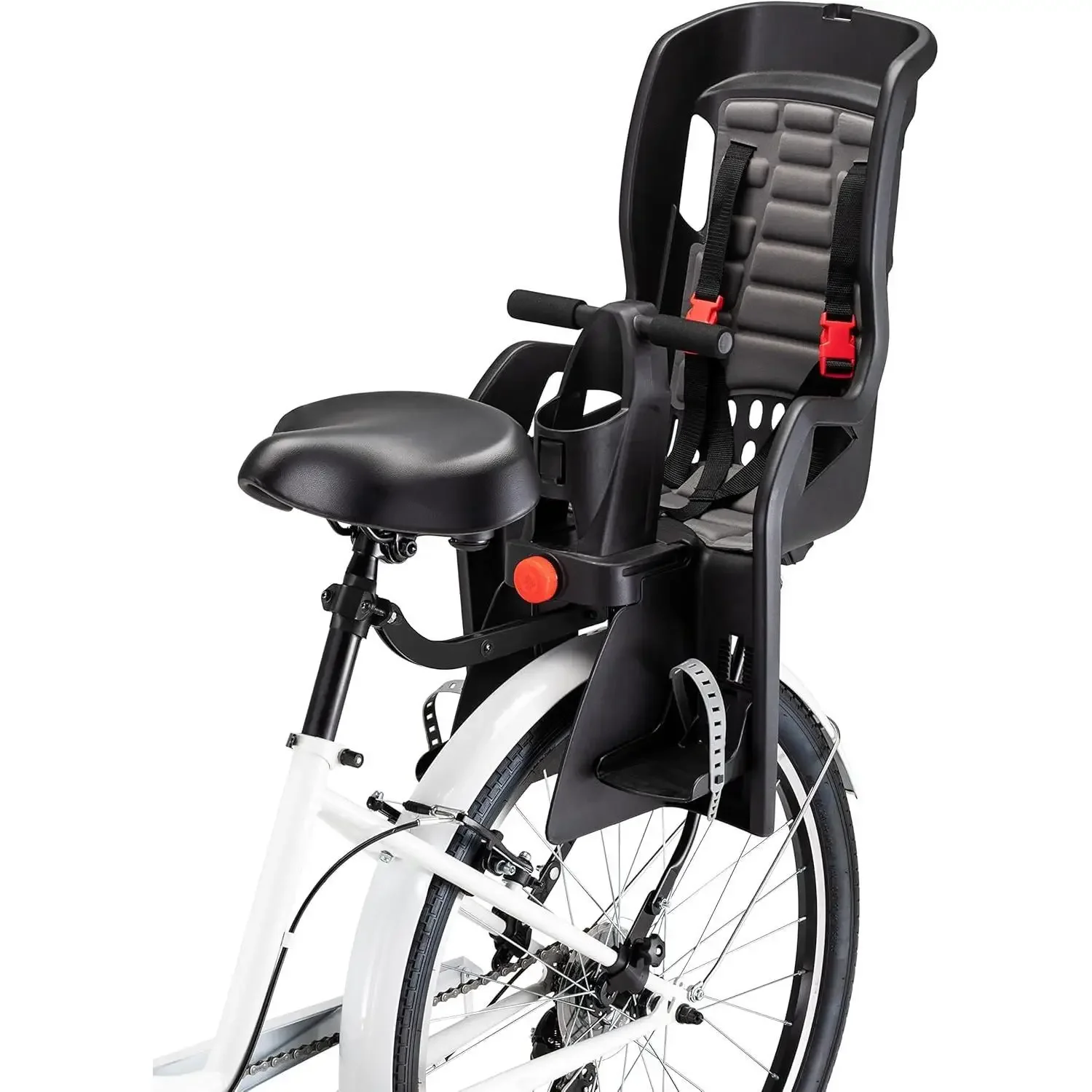 Bike Child Carrier, Rear Mounted Bike Seat Compatible with Most Adult Bike, Seats One Child, Ages 1 Year and Up, Max.
Bike Child Carrier, Rear Mounted Bike Seat Compatible with Most Adult Bike, Seats One Child, Ages 1 Year and Up, Max.