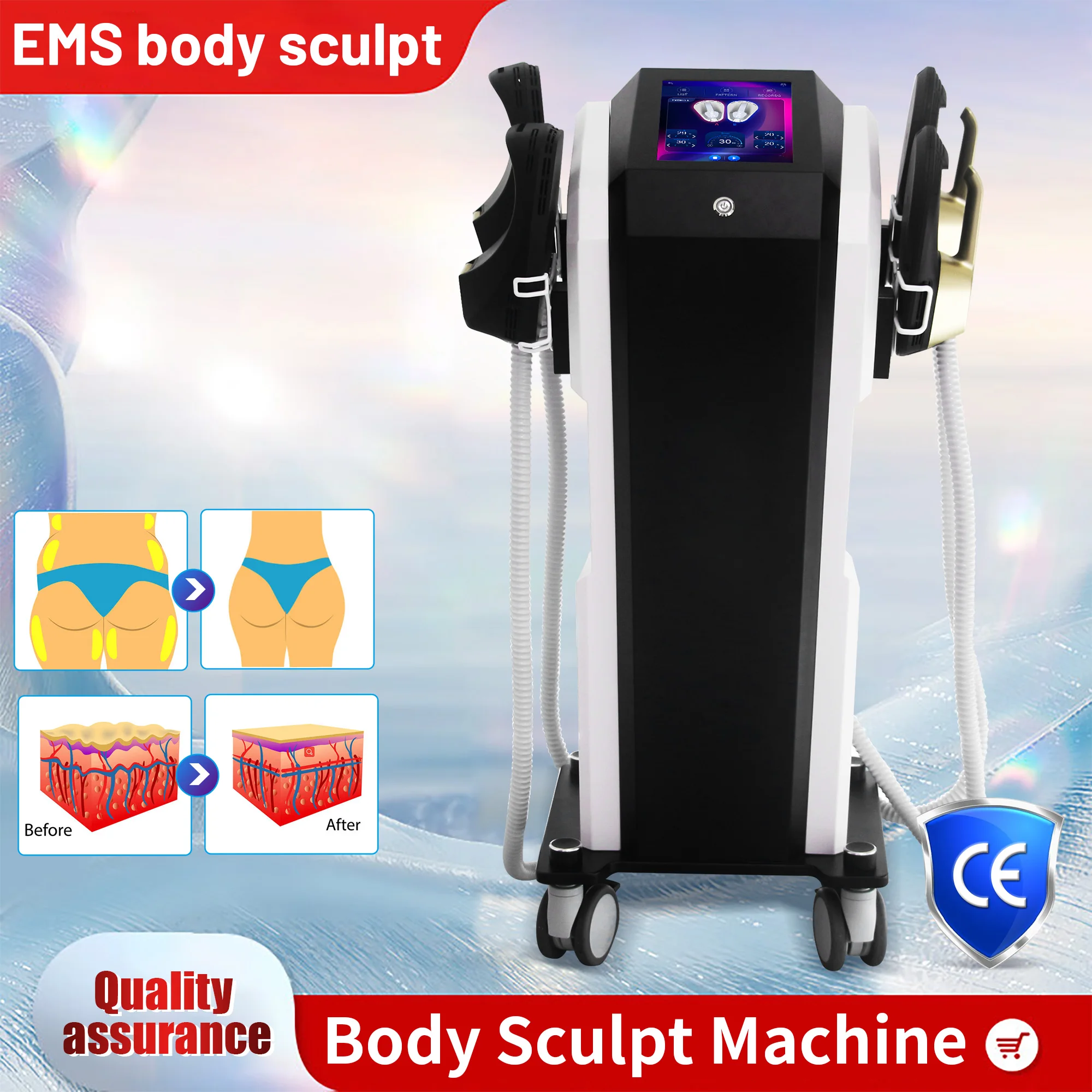 Professional EMS/taixl Sculpting NEO RF Machine EMS Body Slimming 2025 HIEMT PRO Muscle Stimulation Fat Removal
Professional EMS/taixl Sculpting NEO RF Machine EMS Body Slimming 2025 HIEMT PRO Muscle Stimulation Fat Removal