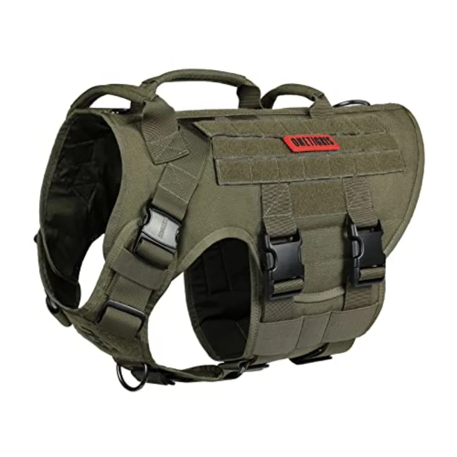 Large Tactical Dog Harness, No Pulling Adjustable Dog Vest Harness, Heavy Duty X Destroyer Dog Harness with Handle, Large Hook
Large Tactical Dog Harness, No Pulling Adjustable Dog Vest Harness, Heavy Duty X Destroyer Dog Harness with Handle, Large Hook