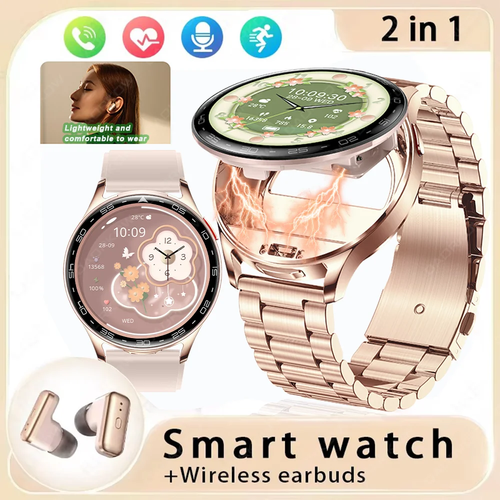 2-в-1 TWS гарнитура SmartWatch 1,39 "Мужчины Женщины Спорт Фитнес Amoled Часы для здоровья Легкие наушники Смарт-часы с шумоподавлением
2-в-1 TWS гарнитура SmartWatch 1,39 "Мужчины Женщины Спорт Фитнес Amoled Часы для здоровья Легкие наушники Смарт-часы с шумоподавлением