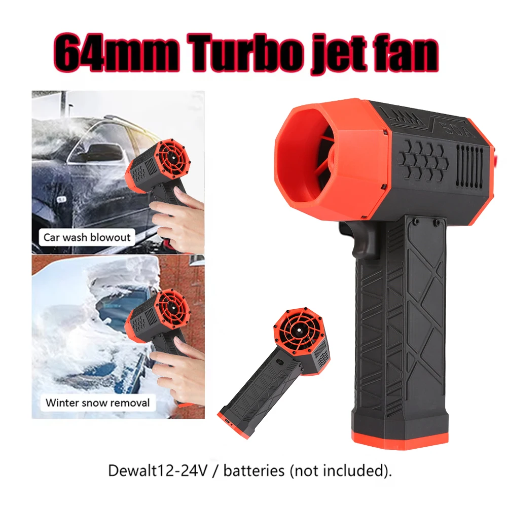 Mini Turbo Jet Fan 64mm 1400g Wind Speed 58m/s Brushless Motor Handheld Duct Fan High-Performance Cyclone Turbo Electric Blower
Mini Turbo Jet Fan 64mm 1400g Wind Speed 58m/s Brushless Motor Handheld Duct Fan High-Performance Cyclone Turbo Electric Blower
