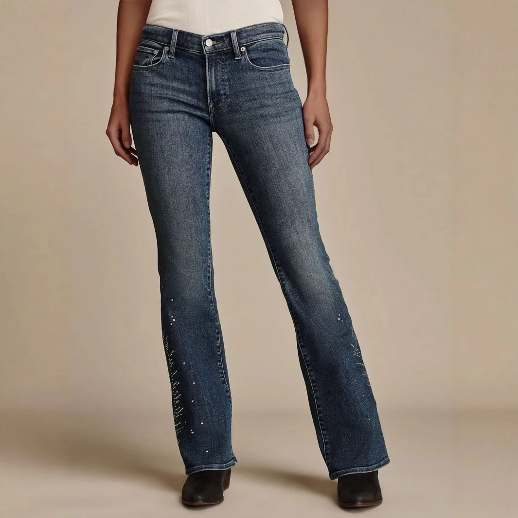 The New Europe and America Elastic Mid - Waisted Denim Straight Pants, Ladies Spring and Autumn Fashion Heat Brick Jeans Trend
The New Europe and America Elastic Mid - Waisted Denim Straight Pants, Ladies Spring and Autumn Fashion Heat Brick Jeans Trend