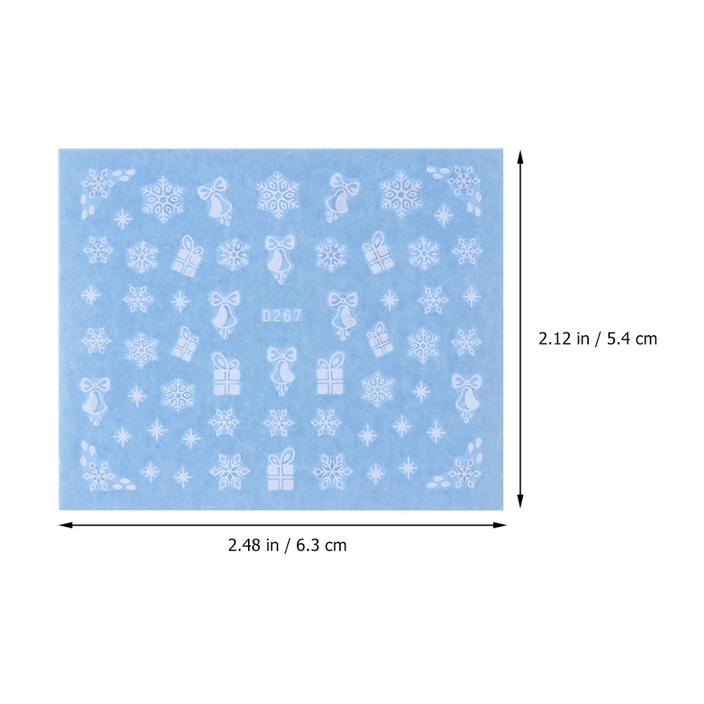 60 Sheets Snowflake Nail Stickers Christmas Decals Art Decoration Water Transfer DIY Manicure Supplies Eco Friendly Safe Use
60 Sheets Snowflake Nail Stickers Christmas Decals Art Decoration Water Transfer DIY Manicure Supplies Eco Friendly Safe Use