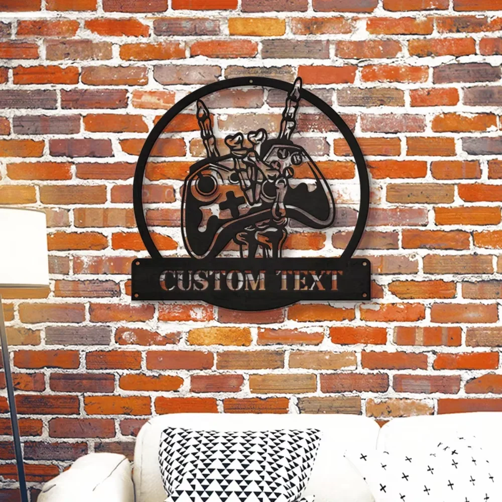 Custom Skeleton Gamer Metal Wall Hanging Durable Metal,Eye Catching Skeleton Design,Ideal for Gaming Room Wall Sculpture
Custom Skeleton Gamer Metal Wall Hanging Durable Metal,Eye Catching Skeleton Design,Ideal for Gaming Room Wall Sculpture