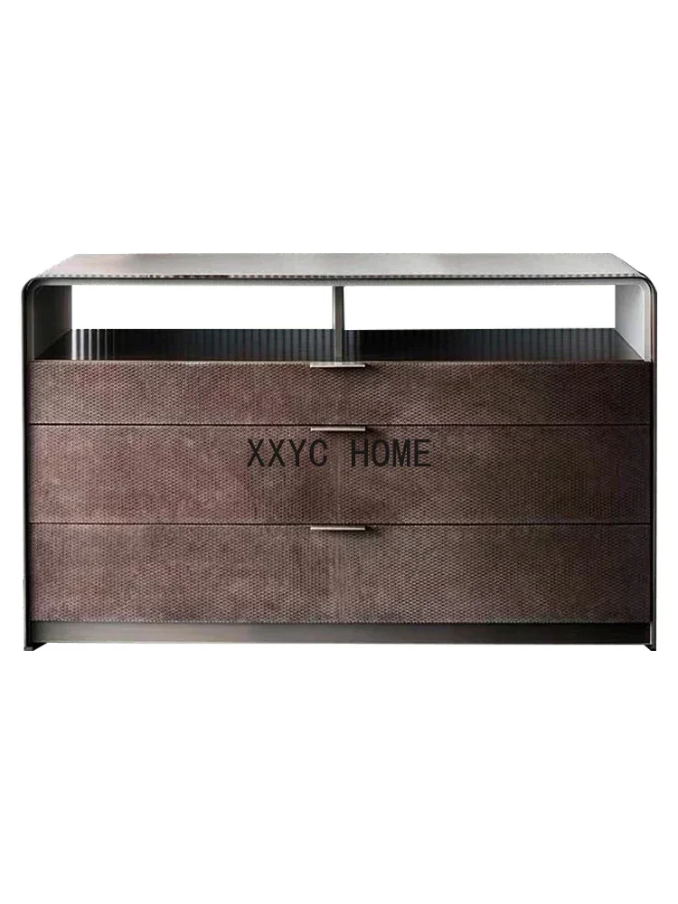 Bedroom Leather Chest of Drawers Large Capacity Locker Simple Wall Entrance Cabinet Storage Cabinet
Bedroom Leather Chest of Drawers Large Capacity Locker Simple Wall Entrance Cabinet Storage Cabinet