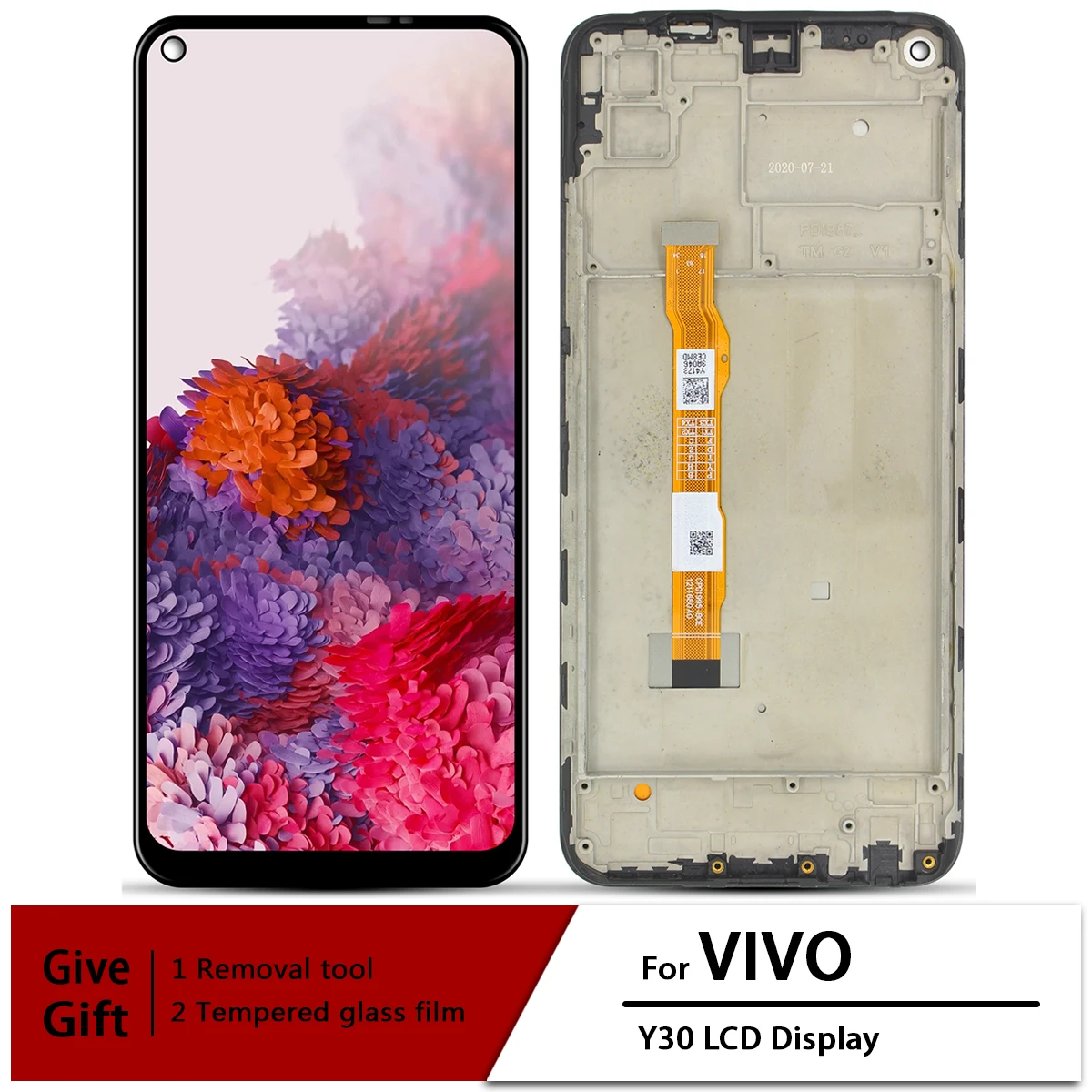 For VIVO Y30 1938 LCD Display Touch Screen Digitizer Assembly with Frame Replace
For VIVO Y30 1938 LCD Display Touch Screen Digitizer Assembly with Frame Replace